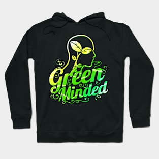 Vegetarian Green Minded - Go vegan Hoodie